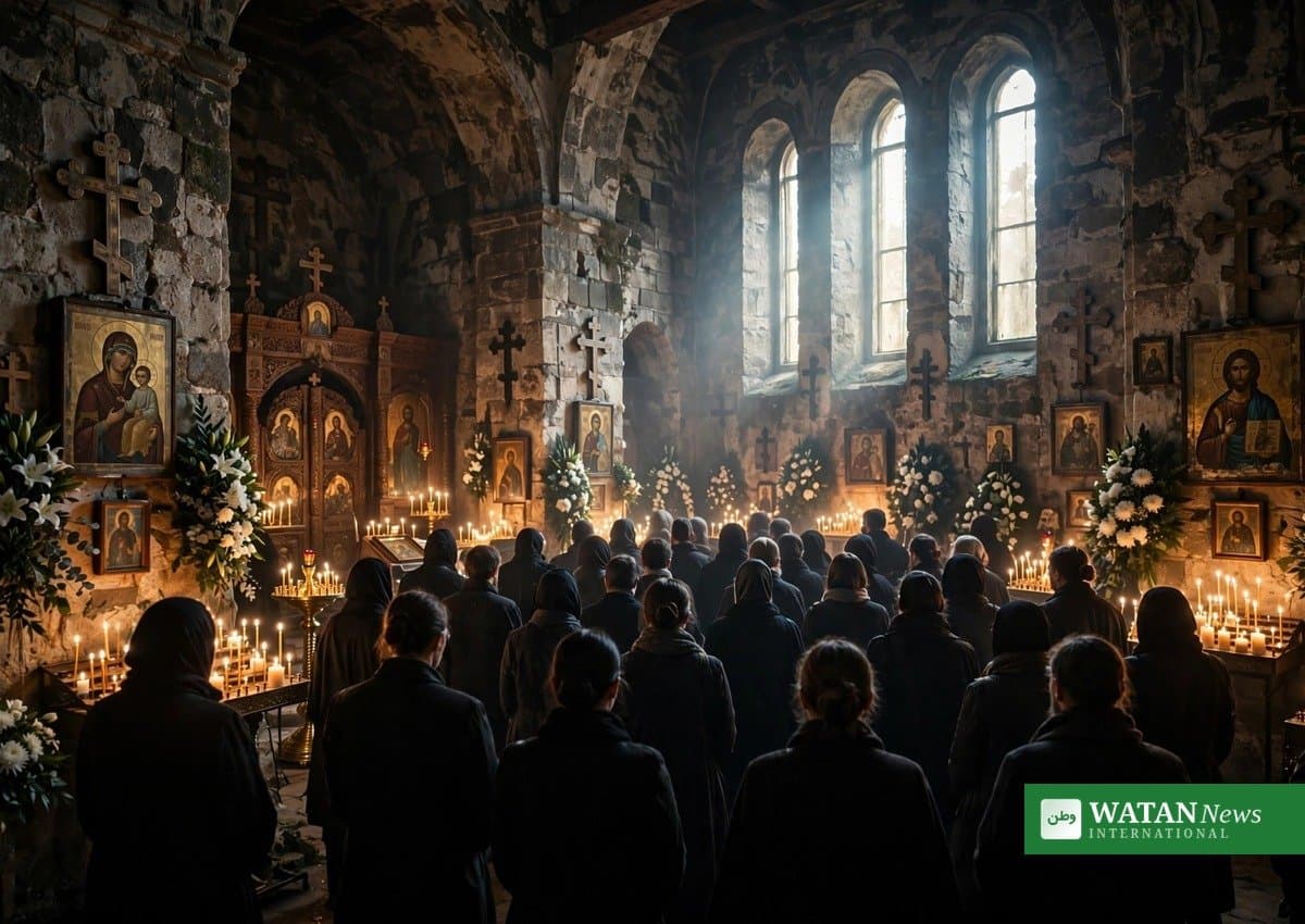 Gaza Church Hosts Funeral for Mother and Daughter Killed in Strike
