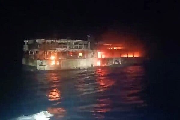 Philippines Ferry Fire Leaves Five Dead, Dozens Missing