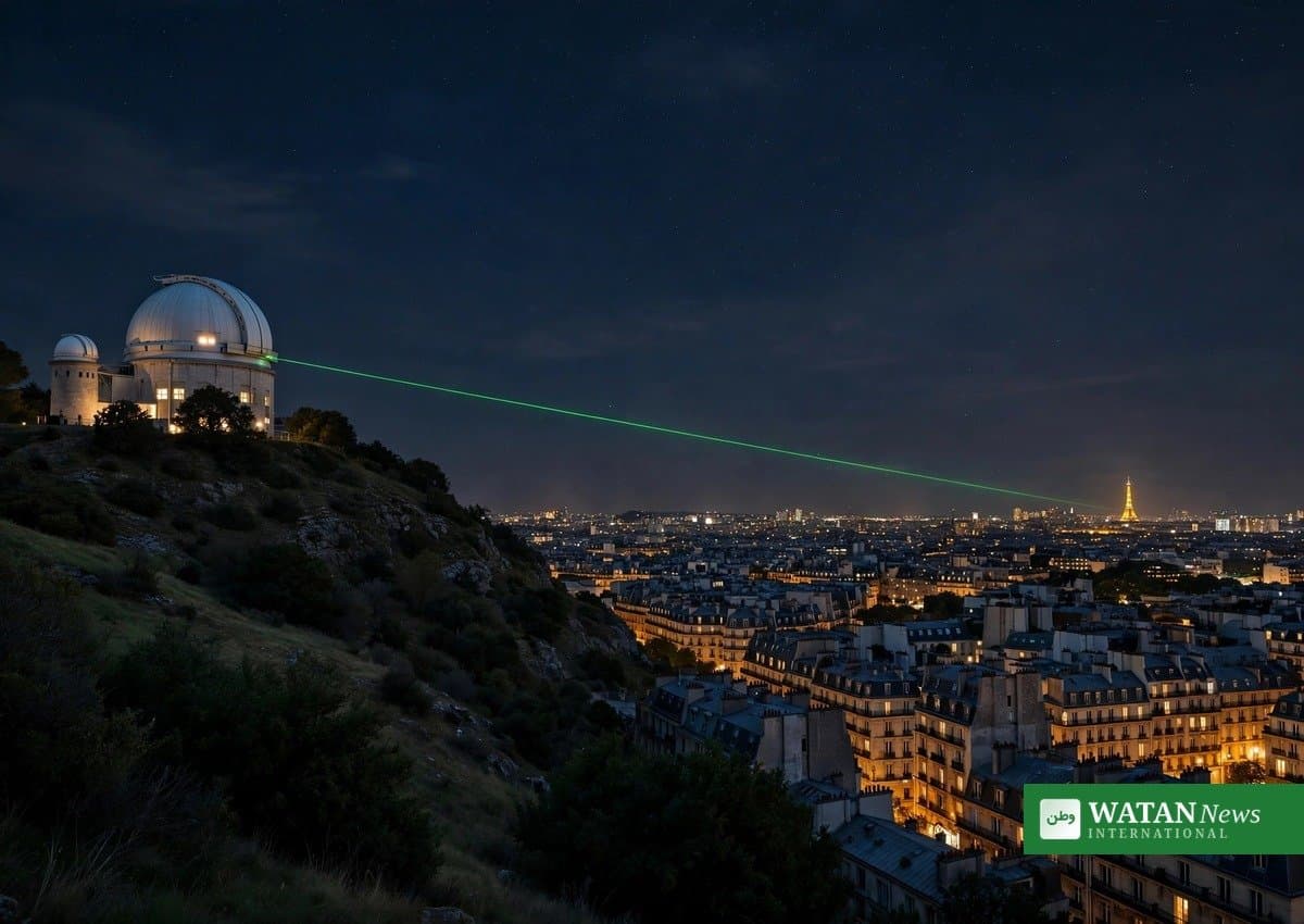 Grønt laserlys over Paris fejrer dansk astronom 350 år efter