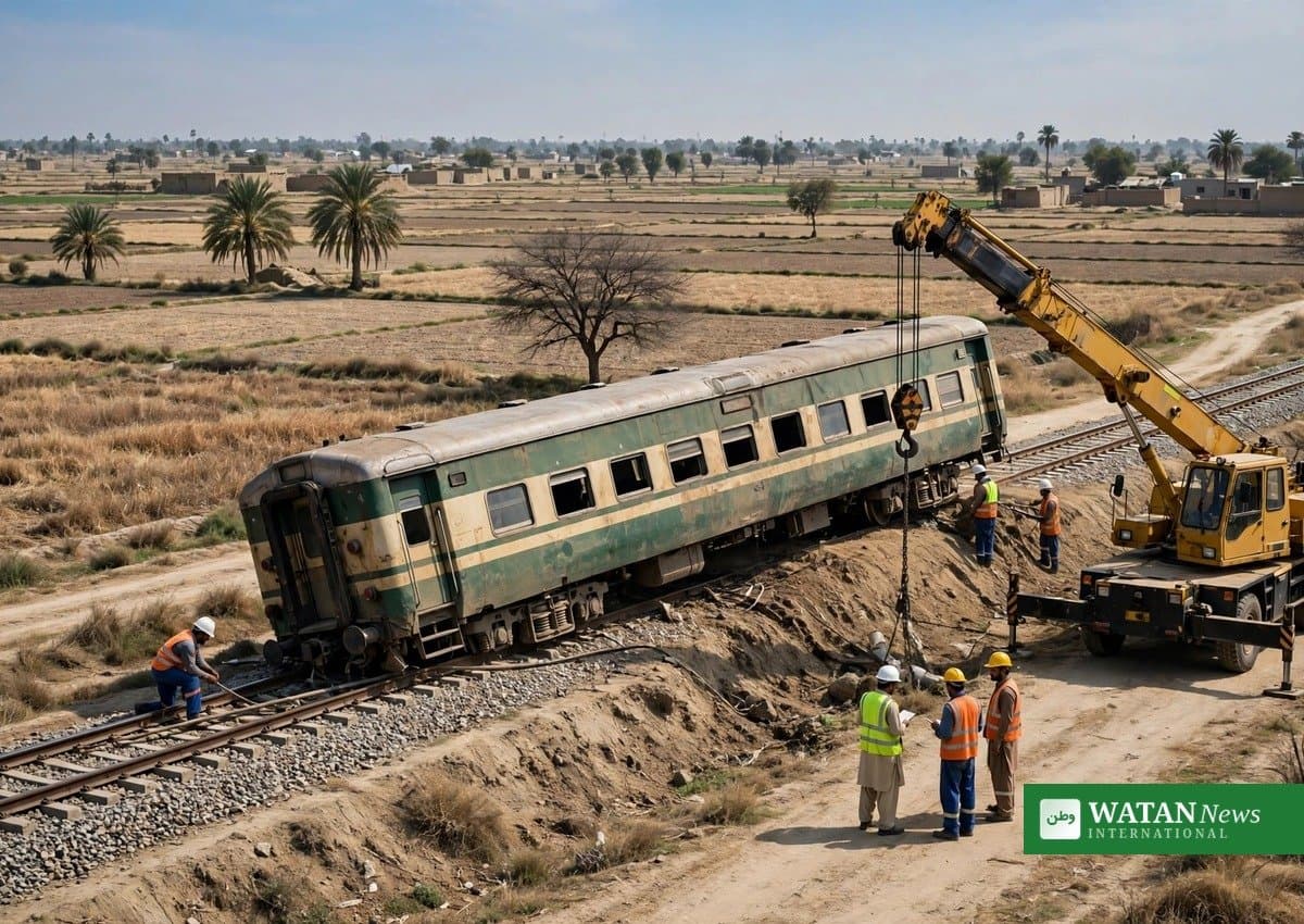 دہارکی کے قریب ملت ایکسپریس کی بوگی پٹڑی سے اتر گئی، کوئی جانی نقصان نہیں ہوا